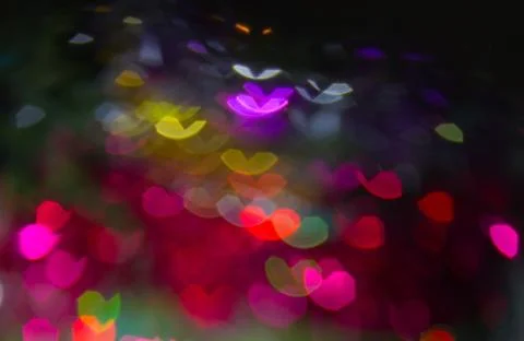 Colored hearts Stock Photos