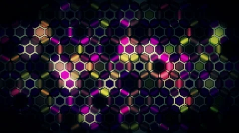 Colored Hexagons Background 4 Stock Footage 46101758
