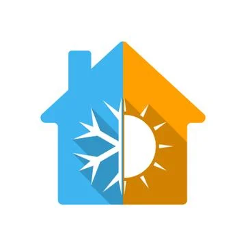 Colored house icon. Vector illustration Stock Illustration