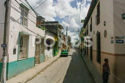 Colored Houses On The Streets Of Trinidad