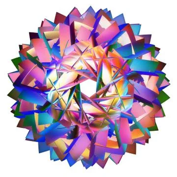 Colored hyperbolic tessellation computer generated Stock Photos