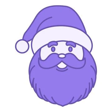 Colored Icon Christmas Santa. Vector Icon. Magic Character Giving Gifts to .. Stock Illustration