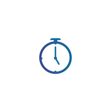 Colored icon clock, alarm clock. Vector illustration eps 10 Stock Illustration