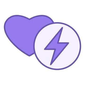 Colored Icon Energetic. Vector Icon. Emotions, Mental Health. Mood Concept Stock Illustration