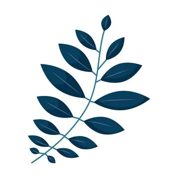 Colored icon of a leaf Vector Stock Illustration