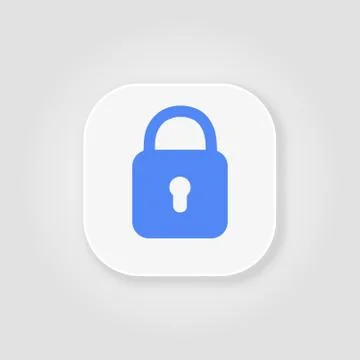 Colored icon or button of lock symbol Stockillustratie