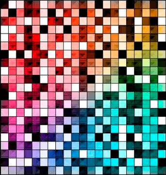 Colored image of abstract blocks Stock Illustration