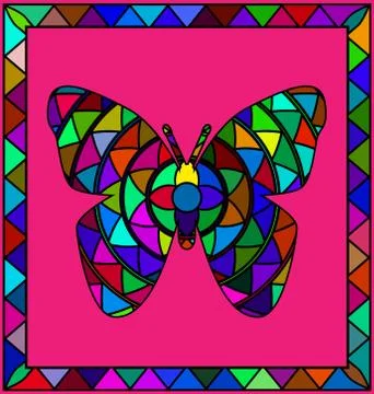 Colored image of butterfly Stock Illustration