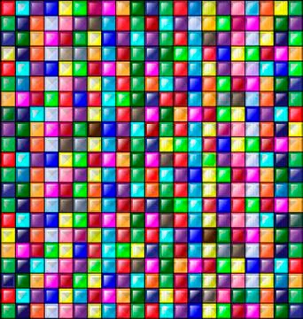 Colored image of glossy blocks Stock Illustration