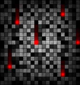 Colored image of gray red blocks Stock Illustration