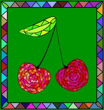 Colored image of sherry Stock Illustration