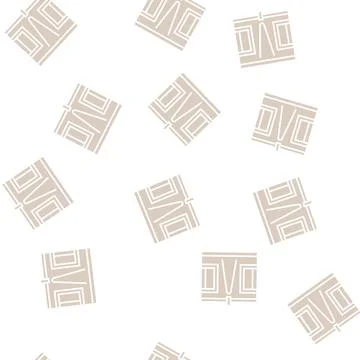 Colored indoor lighting glyph seamless pattern Stock Illustration