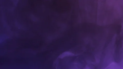 Colored ink cloud grows in water on Purple background Stock Footage 79055138
