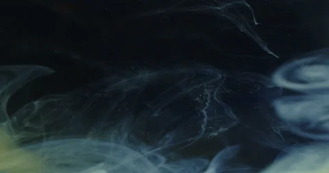 Colored ink / colored smoke diffuses in the water Stock Footage 195290153