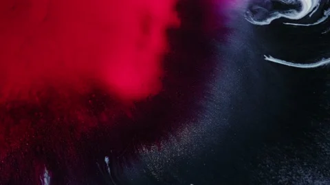 Colored ink flow background. Abstract colorful ink background. Stock Footage 153544730