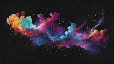 Colored ink liquid abstract background seamless looping Stock Footage 277430622