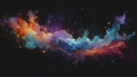 Colored ink liquid abstract background seamless looping Stock Footage 277430623