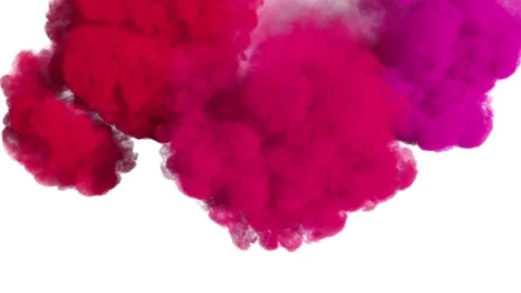 Colored ink spreading in water / colored smoke. Stock Footage 79318558