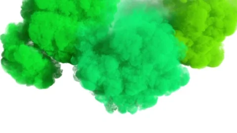 Colored ink spreading in water / colored smoke. Stock-Footage 79338982
