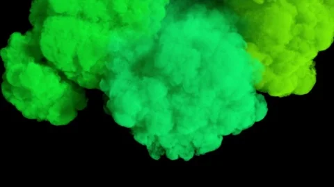Colored ink spreading in water / colored smoke. Stock Footage 79394515