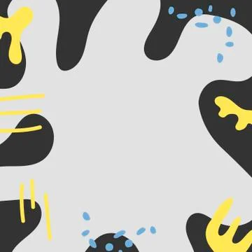 Colored intersecting spots and lines. Abstract background with copy space for Stock Illustration