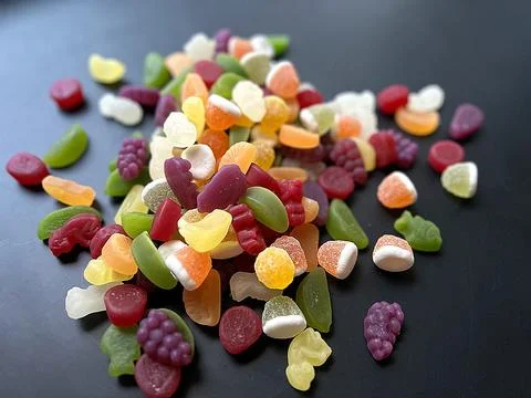Colored jelly Stock Photos