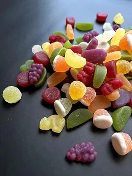 Colored jelly Stock Photos