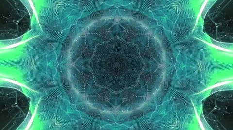 Colored Kaleidoscope Explosion Vj Loop Stock Footage 64765748