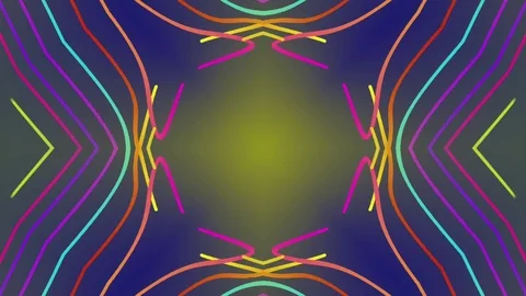 Colored Kaleidoscope Pattern Streaks Stock Footage 73546880