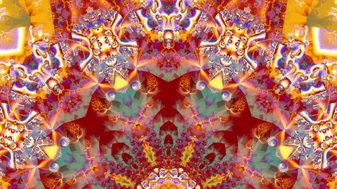 Colored kaleidoscope sequence patterns. | Stock Video | Pond5