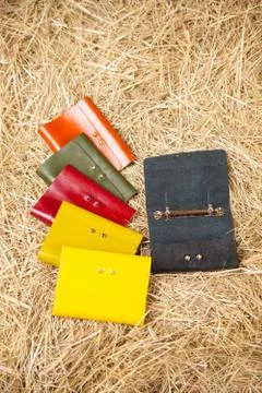 Colored key holders Stock Photos