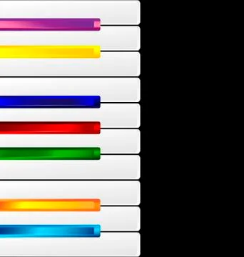 Colored keys Stock Illustration