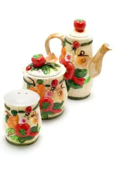 Colored Kitchen dish Stock Photos