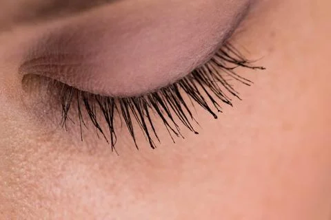 Colored lashes Stock Photos