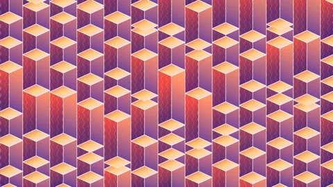 Colored layout template. Modern stylish texture. 3d render loop animation 4K UHD Stock Footage 124587908