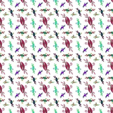 Colored leaves Illustrazione stock