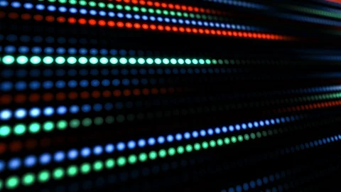 Colored led flashing Lights. Various Animations. Stage lights. Colorful Shiny Video stock 126606654