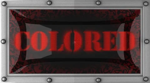 Colored on led Stock Footage 8685408