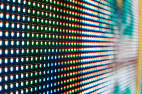 Colored LED smd screen grid Stock Photos