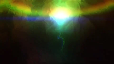 Colored light on crumpled paper and fast movement Stockbeeldmateriaal 320146334