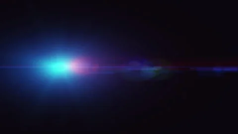 Colored light moving on a horizontal line from left to right Vidéo 315219184