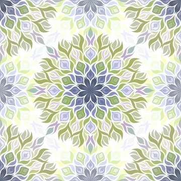 Colored light pattern with vegetative elements. Stock Illustration