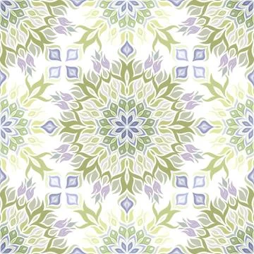 Colored light pattern with vegetative elements. Stock Illustration