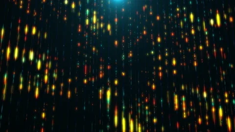 Colored Light Rain Stock Footage 156184746