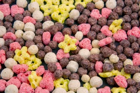 Colored light snacks. Breakfast in the plate. Diet and calories. Dessert food Stock Photos