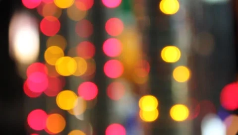 Colored Lights in Blur cool looking #1 Stock Footage 6673700