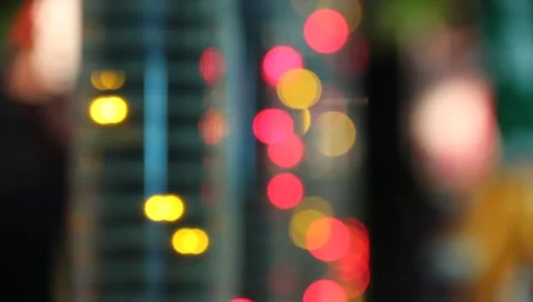 Colored Lights in Blur cool looking #2 動画素材 6677733