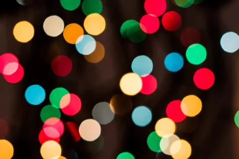 Colored lights blurred Stock Photos
