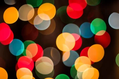Colored lights blurred Stock Photos