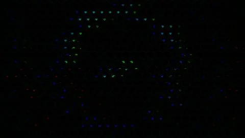 Colored lights create pattern on dark surface at night Stock Illustration